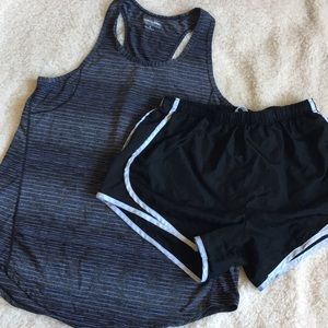 Workout Bundle! Tank top & track shorts!